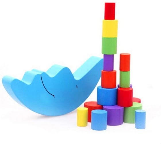 Extrokids Wooden Moon Shaped Constructional Buliding Balancing Game - EKT1715