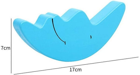 Extrokids Wooden Moon Shaped Constructional Buliding Balancing Game - EKT1715