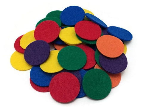 Extrokids Wooden Kids Mini Circular Blocks Toys Set Coloured Blocks - EKT1722