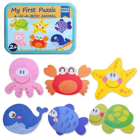 Extrokids Wooden Montessori Cartoon Animal 3D Puzzle - EKT1752
