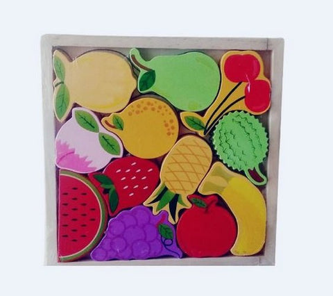 Extrokids Wooden Montessori Learning Fruit Stacking - EKT1760