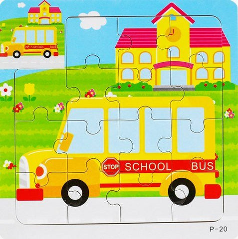Extrokids Wooden 9 Pcs of Montessori Jigsaw Puzzle - EKT1762