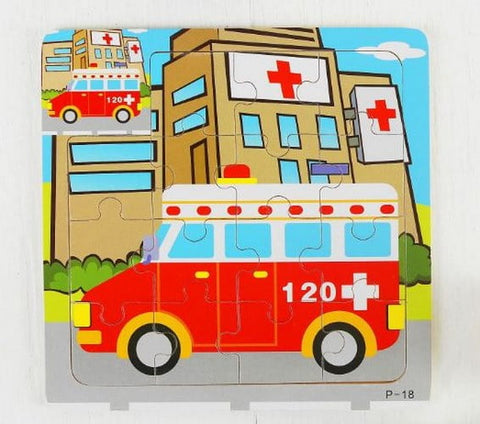 Extrokids Wooden 9 Pcs of Montessori Jigsaw Puzzle - EKT1763