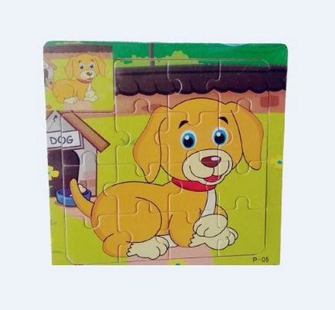 Extrokids Wooden 15 Pcs of Montessori Jigsaw Puzzle - Dog - EKT1764