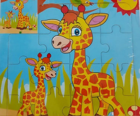 Extrokids Wooden 9 Pcs of Montessori Jigsaw Puzzle - EKT1766