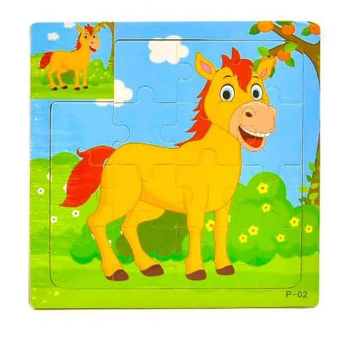 Extrokids Wooden 9 Pcs of Montessori Jigsaw Puzzle - EKT1767