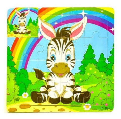 Extrokids Wooden 9 Pcs of Montessori Jigsaw Puzzle - EKT1772