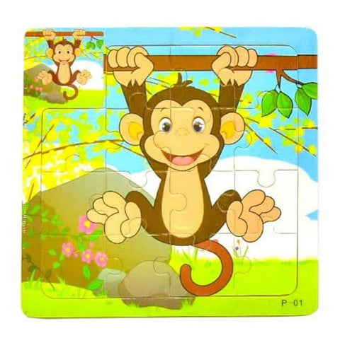 Extrokids Wooden 9 Pcs of Montessori Jigsaw Puzzle - EKT1773