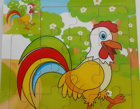 Extrokids Wooden 9 Pcs of Montessori Jigsaw Puzzle - EKT1774