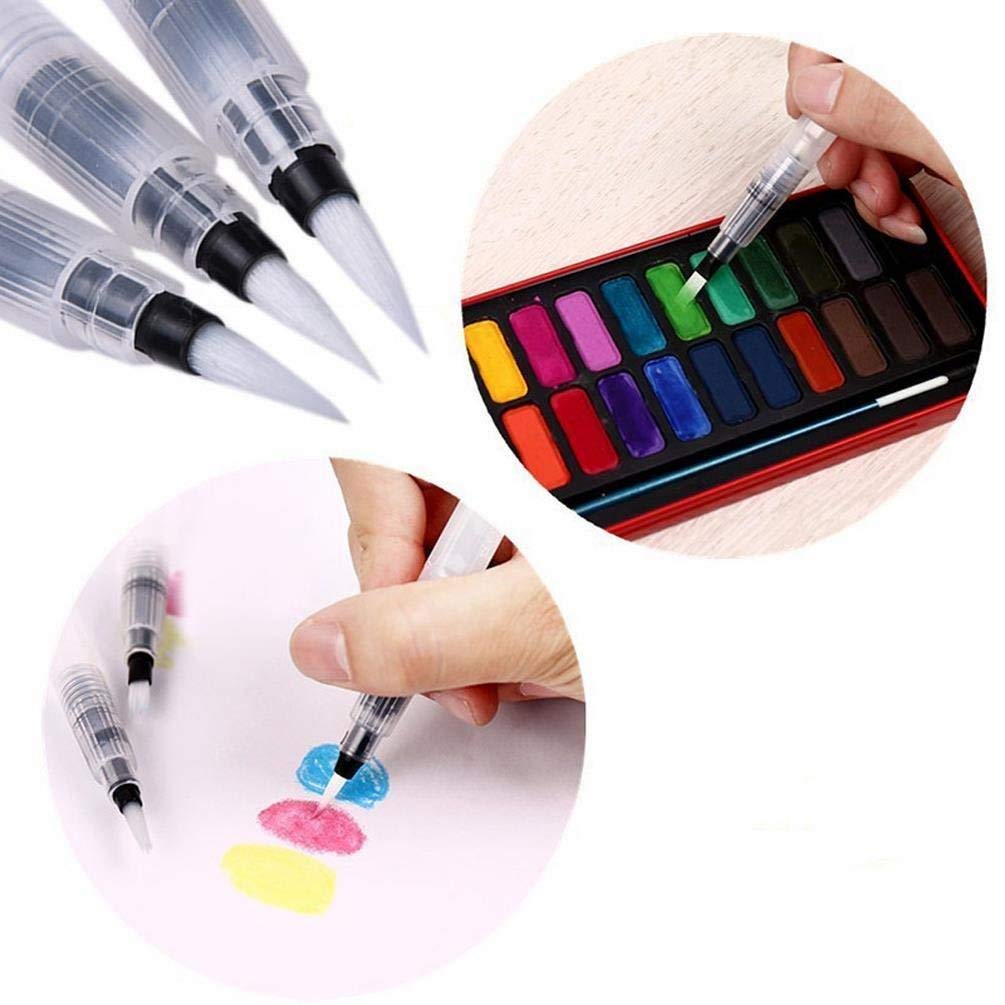 Extrokids Watercolor Palette with 3 Water Brush Pens Kit - EKC2219