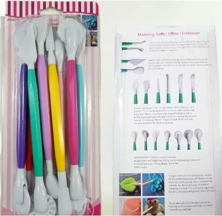 Extrokids New 9 in 1 Double Ended Decorating Craft & Clay Modelling Plastic Tool Kit - EKC1841