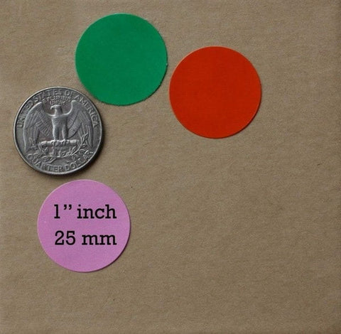 Extrokids Multi Purpose Usage Dot Round Stickers 1" inch in 8 Coloured 25 mm (400) Dots - EKC1859