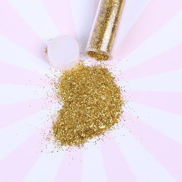 Extrokids 12 Colorful High Quality Bottle Glitter Powder for Crafts in a pack  - EKC1860