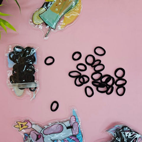Mini Regular Hair Rubber Band Black  - EKAS0007