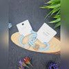 Rubber Band With Stones Fancy Light Blue 2 bands - EKAS0039
