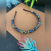 Head Band Crystal Blue Color 1pc - EKAS0077