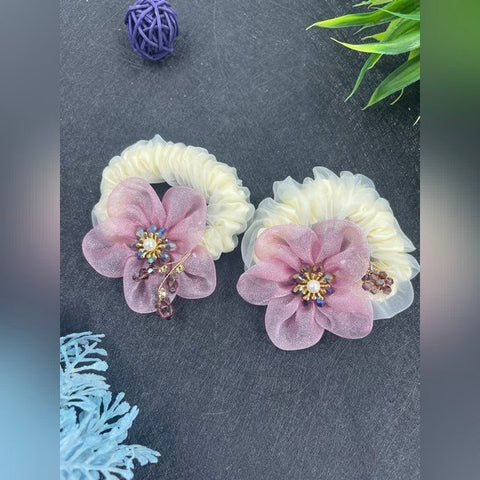 Hair Band Flower Model 1Pc Band Onion Color  - EKAS0084