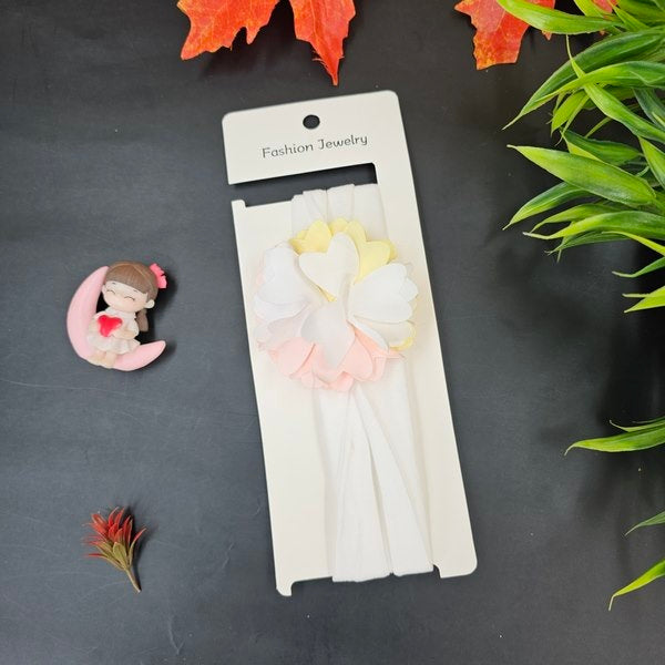 Head Band Flower Model 1pc White - EKAS0103 - 5