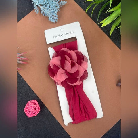 Head Band Rose Model 1pc Meroon - EKAS0105 - 5