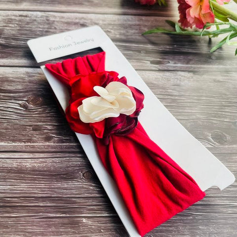 Head Band Rose Model 1pc Meroon - EKAS0106 - 4