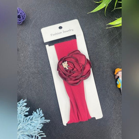 Head Band Lotus Model 1pc Meroon - EKAS0107 - 6