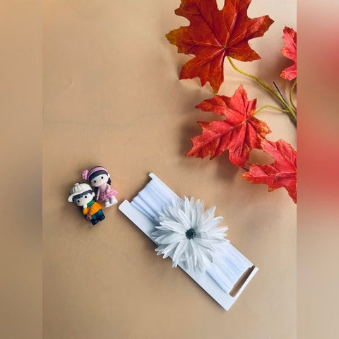 Head Band Sunflower Model 1pc White - EKAS0111 - 3
