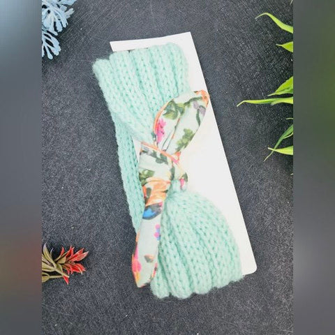 Head Band Woolen Model 1pc Light Green - EKAS0112 - 9