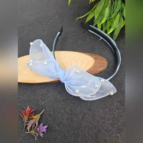 Head Band Pearl Model 1pc Sky Blue - EKAS0114 - 3