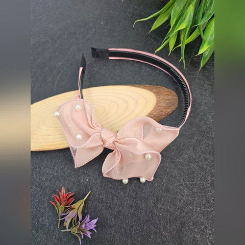 Head Band Pearl Model 1pc Peach - EKAS0114 - 5