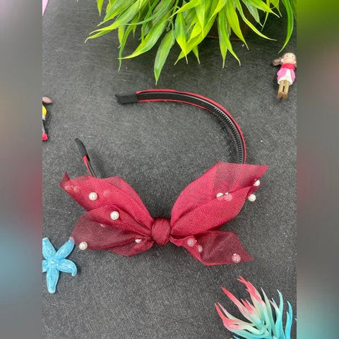 Head Band Neat Model 1pc Meroon - EKAS0115 - 1