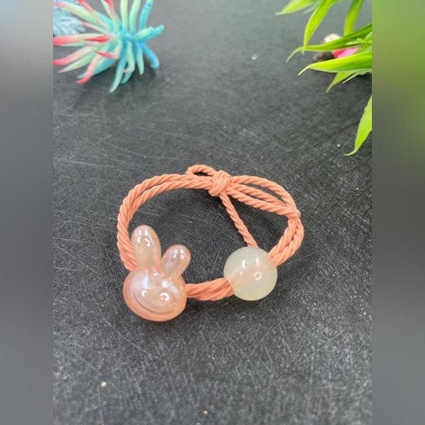 Rabbit Cute Hair Band 1pc Orange - EKAS0124 - 5