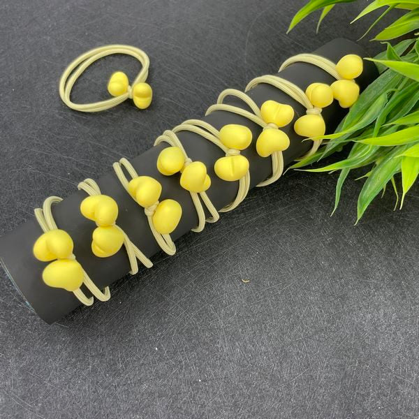 Little Heart Hair Band 1pc  Yellow - EKAS0126 - 9
