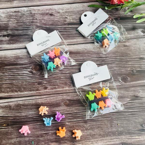Mini Catch Clip 6pc  Random Design Will Be Shipped - EKAS0146