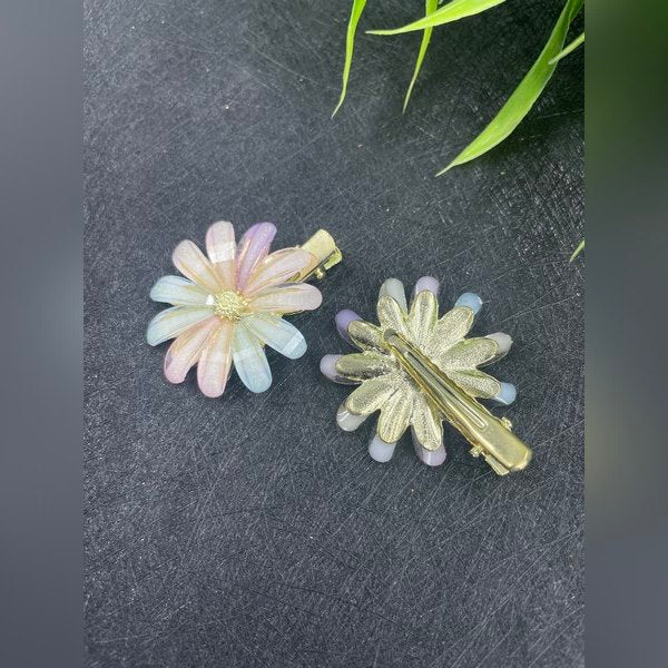 Flower Clips 1pc Multi Color - EKAS0149 - 1