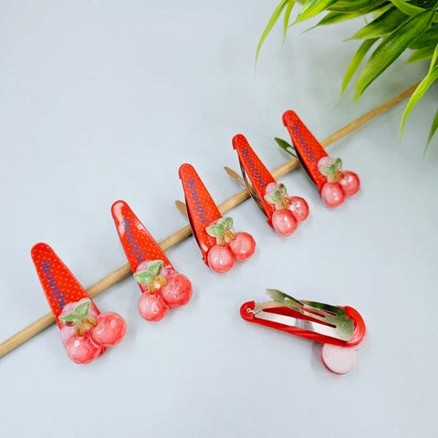 Mushroom Clips Pack Of 3 Red Cherry - EKAS0152 - 3