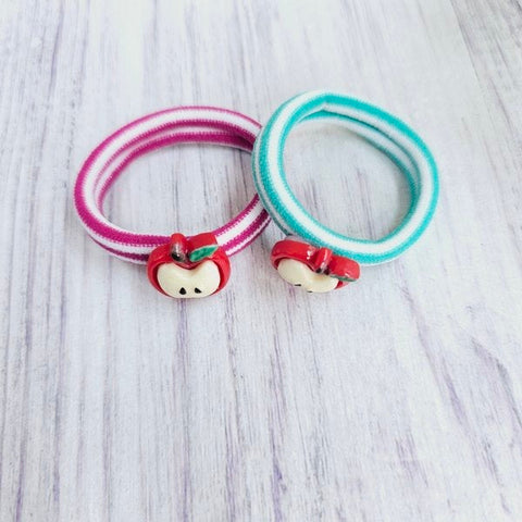 Baby Flower Hair Bands 2pc Apple Band - EKAS0157 - 2
