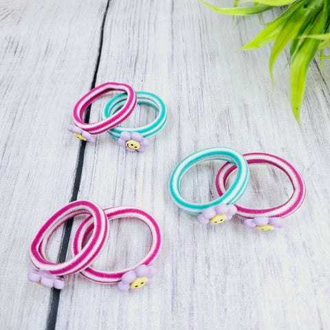 Baby Flower Hair Bands 2pc Smile Flower - EKAS0157 - 4