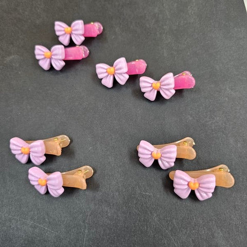 Mini Kitty Hair Clip 1pair Purple - EKAS0159 - 2