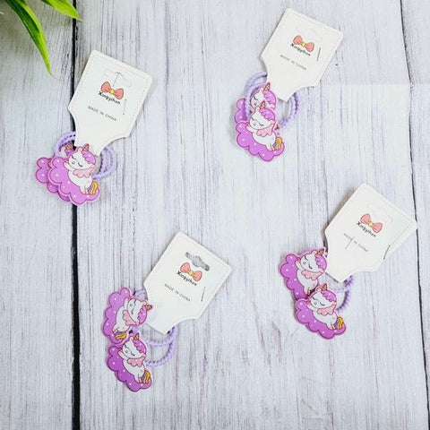 Unicorn Hair Band 1pair Purple - EKAS0160 - 4