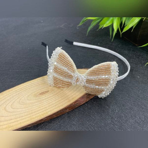 Head Band Crystal Premium Design No 2 1pc White - EKAS0168 - 2