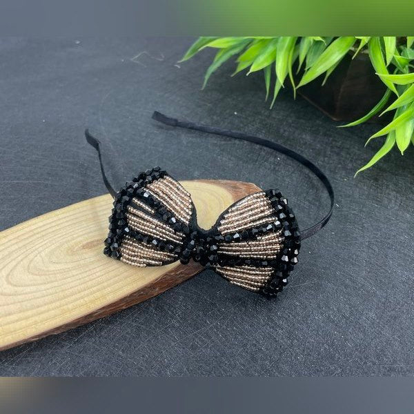 Head Band Crystal Premium Design No 2 1pc Black - EKAS0168 - 6