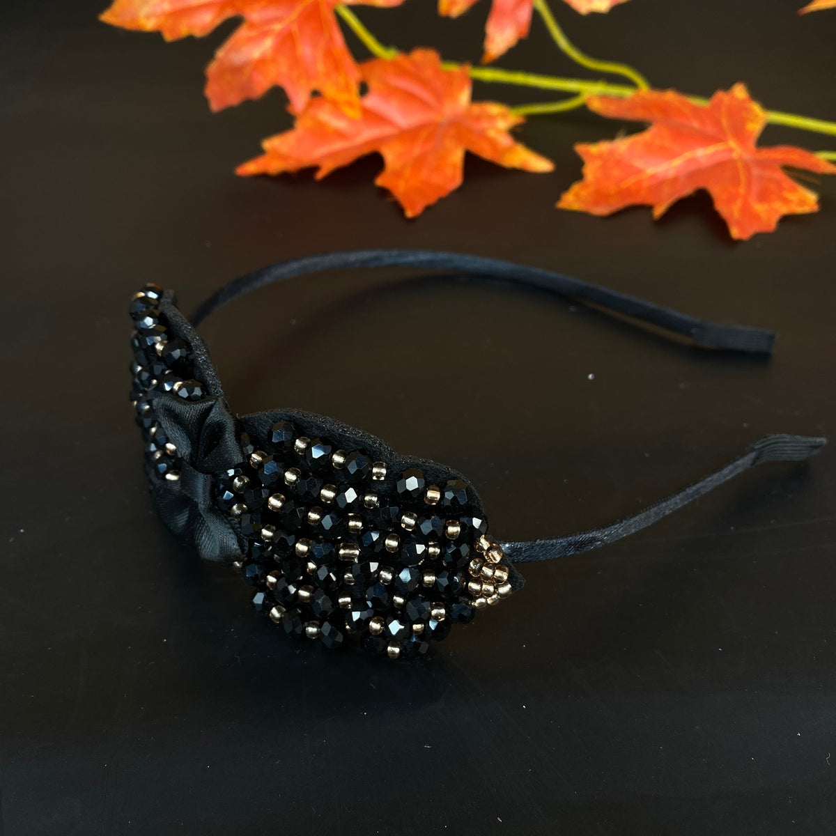 Head Band Crystal Premium Shine Design 1pc Black - EKAS0170 - 6