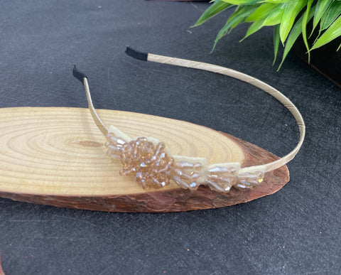Head Band Crystal Premium Design 1pc Gold - EKAS0171 - 2