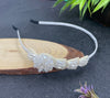 Head Band Crystal Premium Design 1pc White - EKAS0171 - 3