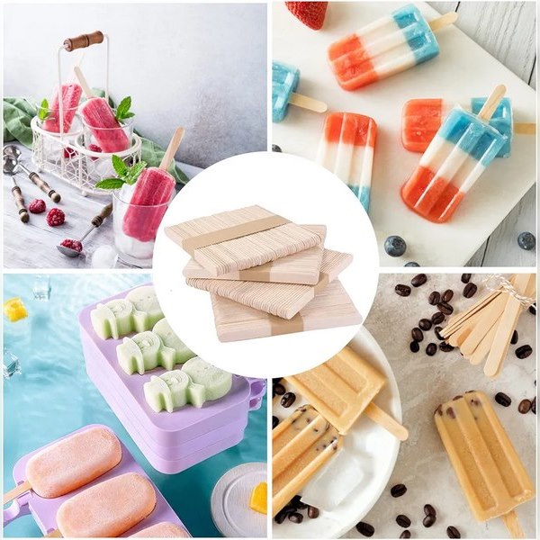 Icecream Stick for craft and Diy - Small Size - Plain - 50 Pcs - EKC1053