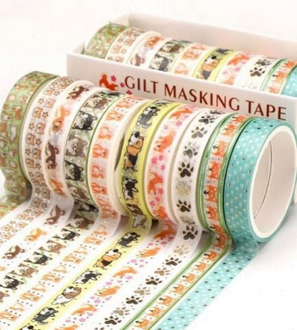Extrokids  Masking Tape Set Gilt Decorative Craft Tape for DIY Scrapbooking - EKC1794
