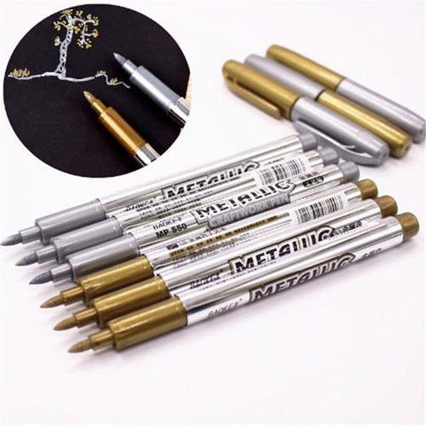 Extrokids One  Silver  Metallic Permanent Marker 1pc - EKC1945