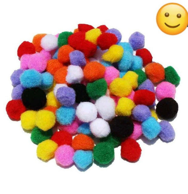 Pom Pom Ball - Plain - 2 cm diameter - EKC1984