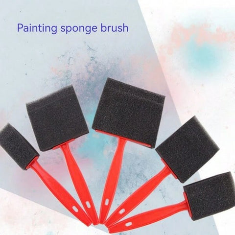 Black Sponge Set - Plastic handle - 5 Pc  - EKC2010