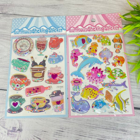 LUMINOUS SHAKING BIG STICKER 1pc Random design will be shipped - EKC2032